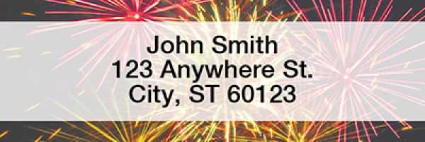 Fireworks Narrow Address Labels