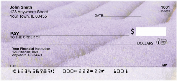 Fields Of Lavender Personal Checks | SCE-16