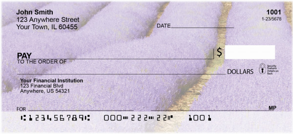 Fields Of Lavender Personal Checks