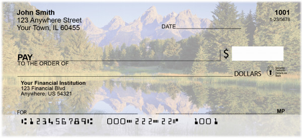 Pristine Mountain Lakes Personal Checks | SCE-77