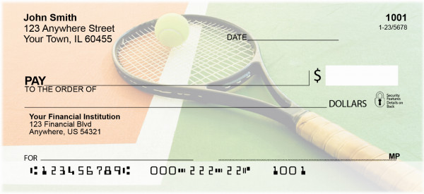 Tennis Sport Personal Checks