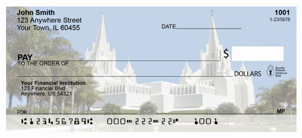 San Diego Temple Personal Checks