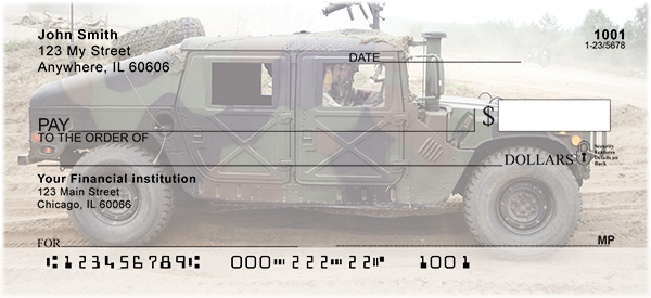 Hummers and Humvees Personal Checks 