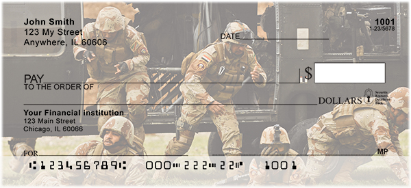 Soldiers and Helicopters Personal Checks 