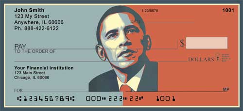 Obama Red and Blue Checks