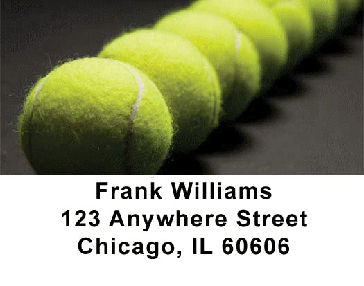 Tennis Address Labels