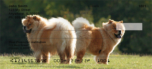 Chow Chow Dogs Personal Checks