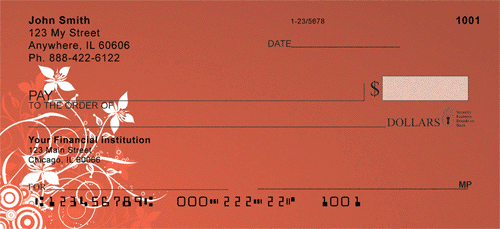 Brushed Floral Design Checks