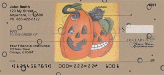 Pumpkin Hide and Seek Checks by Lorrie Weber