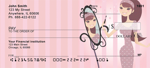 Girl Having Fun Checks