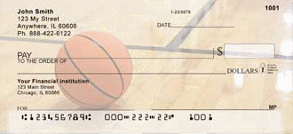 Basketball Design Personal Checks