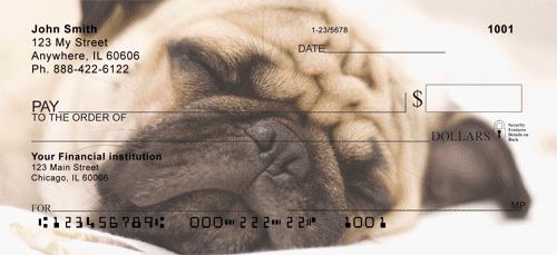Pug Checks - Sleepy Pugs Personal Checks