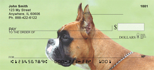 Boxer Dogs Personal Checks