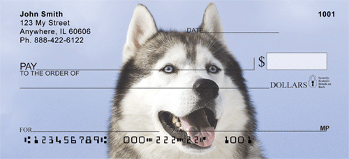 Siberian Husky Personal Checks