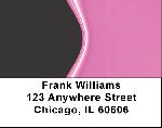 Hot Pink Address Labels - Pink and Black Labels