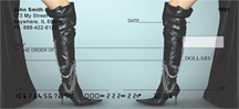 Boot Checks - Black Stiletto Boots Personal Checks